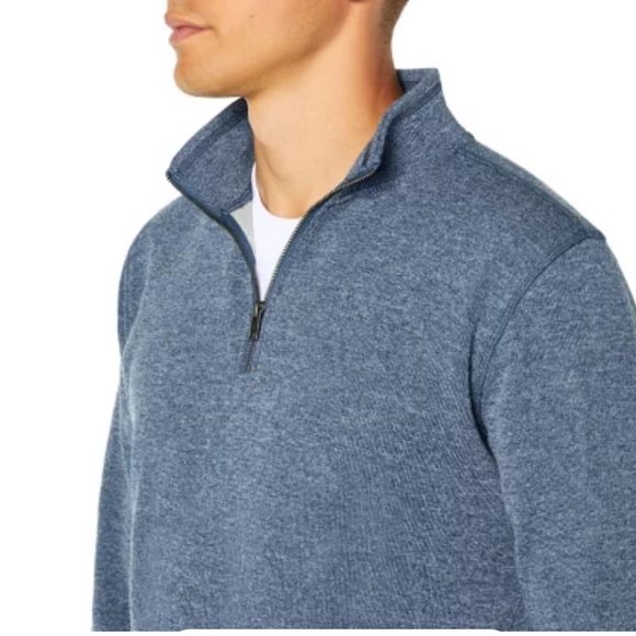 NWT GAP Indigo Blue Half Zip Pullover Sweater 3XL - Picture 4 of 14